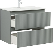 Тумба с раковиной Aquanet Джейн 80 332534 подвесная цвет Мисти грин-5