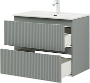 Тумба с раковиной Aquanet Джейн 80 332534 подвесная цвет Мисти грин-7