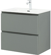 Тумба с раковиной Aquanet Джейн 70 332535 подвесная цвет Мисти грин-2