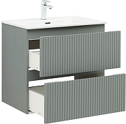 Тумба с раковиной Aquanet Джейн 70 332535 подвесная цвет Мисти грин-5