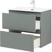 Тумба с раковиной Aquanet Джейн 70 332535 подвесная цвет Мисти грин-7