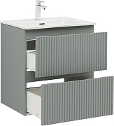 Тумба с раковиной Aquanet Джейн 60 332536 подвесная цвет Мисти грин-5