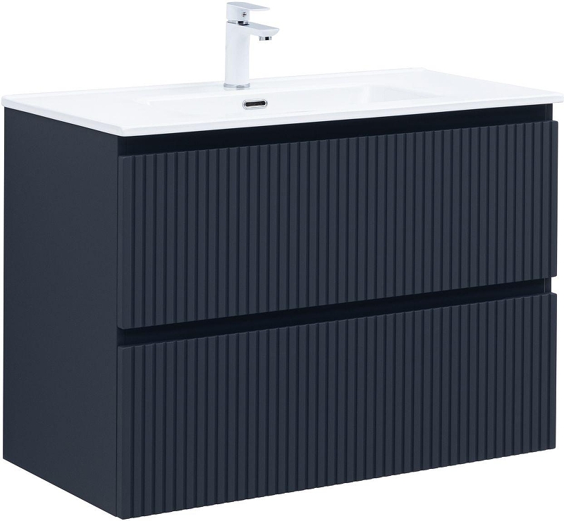 Тумба с раковиной Aquanet Джейн 90 332538 подвесная 