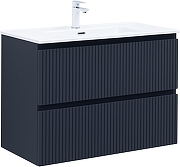 Тумба с раковиной Aquanet Джейн 90 332538 подвесная цвет Маренго