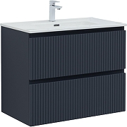 Тумба с раковиной Aquanet Джейн 80 332539 подвесная цвет Маренго