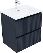 Тумба с раковиной Aquanet Джейн 60 332541 подвесная цвет Маренго-1