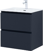 Тумба с раковиной Aquanet Джейн 60 332541 подвесная цвет Маренго-3