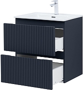 Тумба с раковиной Aquanet Джейн 60 332541 подвесная цвет Маренго-4