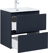 Тумба с раковиной Aquanet Джейн 60 332541 подвесная цвет Маренго-6