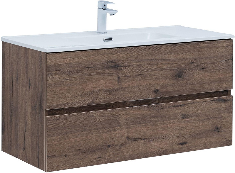 Тумба с раковиной Aquanet Алвита New 100 335684 подвесная 