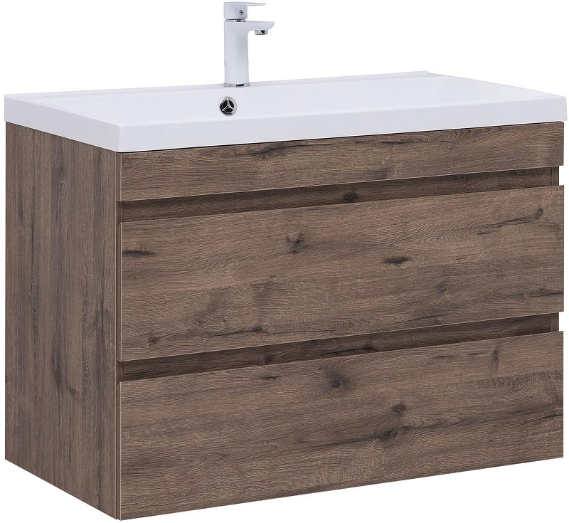 Тумба с раковиной Aquanet Нота New 90 335877 подвесная 