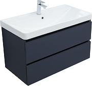 Тумба с раковиной Aquanet Вега 2.0 90 344740 подвесная цвет Маренго-1