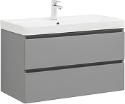 Тумба с раковиной Aquanet Вега 2.0 90 344748 подвесная цвет Мисти грин