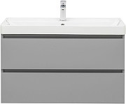 Тумба с раковиной Aquanet Вега 2.0 90 344748 подвесная цвет Мисти грин-2