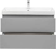 Тумба с раковиной Aquanet Вега 2.0 90 344748 подвесная цвет Мисти грин-4