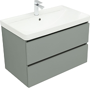Тумба с раковиной Aquanet Вега 2.0 80 344749 подвесная цвет Мисти грин-1