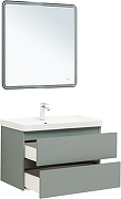 Тумба с раковиной Aquanet Вега 2.0 80 344749 подвесная цвет Мисти грин-3