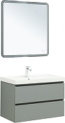 Тумба с раковиной Aquanet Вега 2.0 80 344749 подвесная цвет Мисти грин-4
