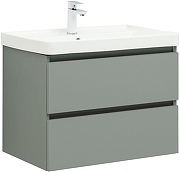 Тумба с раковиной Aquanet Вега 2.0 70 344750 подвесная цвет Мисти грин