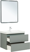 Тумба с раковиной Aquanet Вега 2.0 70 344750 подвесная цвет Мисти грин-3