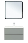 Тумба с раковиной Aquanet Вега 2.0 80 344769 подвесная цвет Мисти грин-4