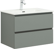 Тумба с раковиной Aquanet Вега 2.0 70 344770 подвесная цвет Мисти грин