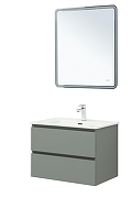 Тумба с раковиной Aquanet Вега 2.0 70 344770 подвесная цвет Мисти грин-8