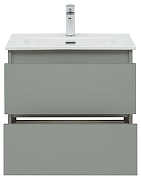 Тумба с раковиной Aquanet Вега 2.0 60 344771 подвесная цвет Мисти грин-5