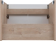 Тумба с раковиной Aquanet Оптима 70 345358 подвесная цвет Дуб светлый, Белый сатин-8