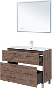Тумба с раковиной Aquanet Алвита New 100 345672 цвет Дуб веллингтон табак-7