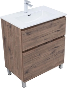 Тумба с раковиной Aquanet Алвита New 70 345678 цвет Дуб веллингтон табак