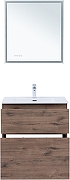 Тумба с раковиной Aquanet Алвита New 70 345678 цвет Дуб веллингтон табак-5