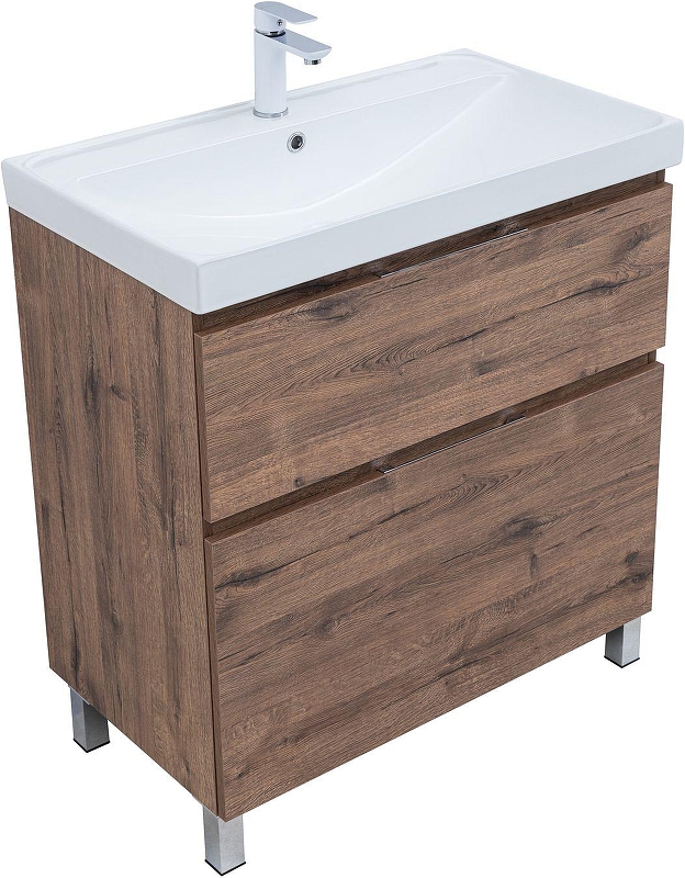 Тумба с раковиной Aquanet Алвита New 80 345690 