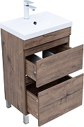Тумба с раковиной Aquanet Нота New 50 345794 цвет Дуб веллингтон табак-1