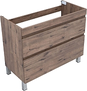 Тумба с раковиной Aquanet Нота New 100 345806 цвет Дуб веллингтон табак-5