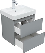 Тумба под раковину Aquanet Вега 2.0 50 362544 подвесная цвет Мисти грин-4