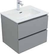 Тумба под раковину Aquanet Вега 2.0 60 362550 подвесная цвет Мисти грин-3