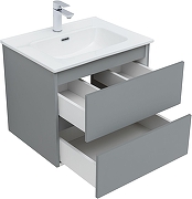 Тумба под раковину Aquanet Вега 2.0 60 362550 подвесная цвет Мисти грин-9