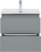 Тумба под раковину Aquanet Вега 2.0 60 362550 подвесная цвет Мисти грин-10