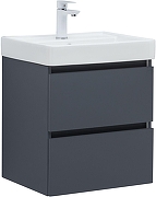 Тумба с раковиной Aquanet Вега 2.0 50 367325 подвесная цвет Маренго