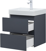 Тумба с раковиной Aquanet Вега 2.0 50 367325 подвесная цвет Маренго-6