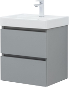 Тумба с раковиной Aquanet Вега 2.0 50 367326 подвесная цвет Мисти грин-3