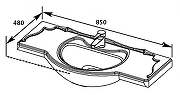 Мебельная раковина Aquanet Yatao 85 YB-1085 183871 цвет Белый-2