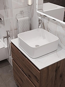 Столешница под раковину Aquanet Flat 70 345763 цвет Мрамор-5