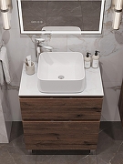 Столешница под раковину Aquanet Flat 70 345763 цвет Мрамор-10