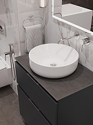 Столешница под раковину Aquanet Flat 70 345764 цвет Графит-5
