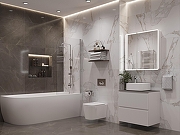 Столешница под раковину Aquanet Flat 70 345764 цвет Графит-8