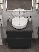 Столешница под раковину Aquanet Flat 70 345764 цвет Графит-10
