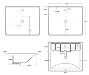 Раковина Aquanet Ирис-Т 60 346264 цвет Белый-6