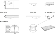 Раковина Aquanet Side 90 L 347438 цвет Белый-8